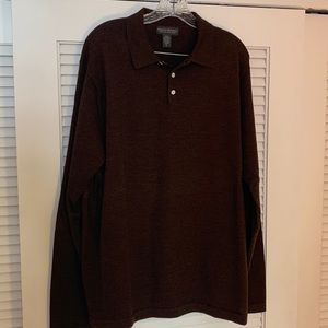 Banana Republic Merino wool long sleeve polo XL